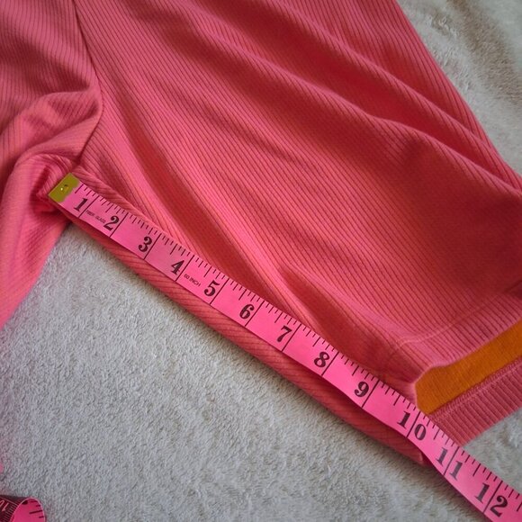 Adidas Women's Size XL Coral Orange Ribbed Athletic Stretch Biker Shorts - Picture 13 of 13